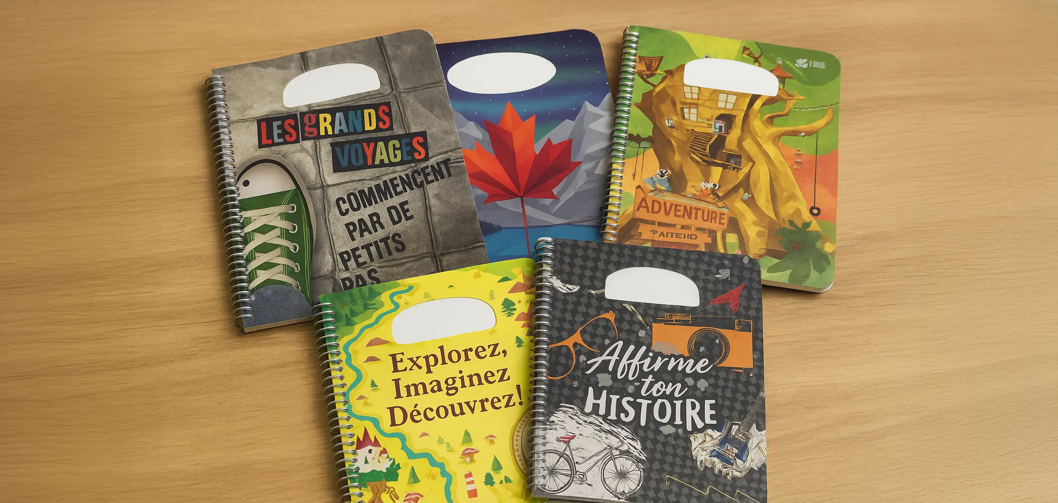 Aperçu des couvertures d’agendas scolaires